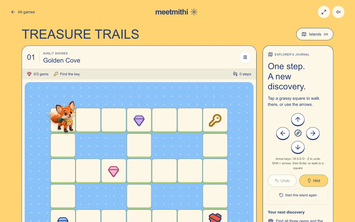 A screenshot of Treasure Trails