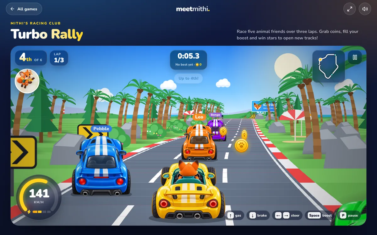 A screenshot of Turbo Rally